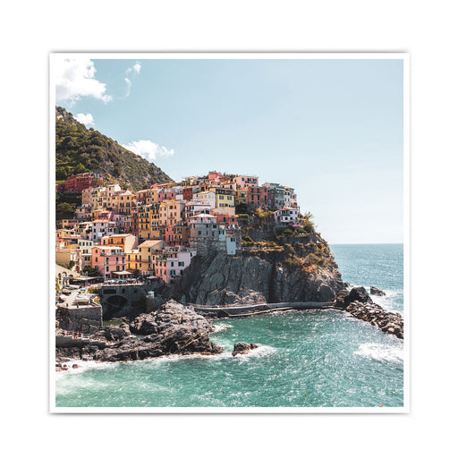 Dorf am Meer Italien Poster - Querformat