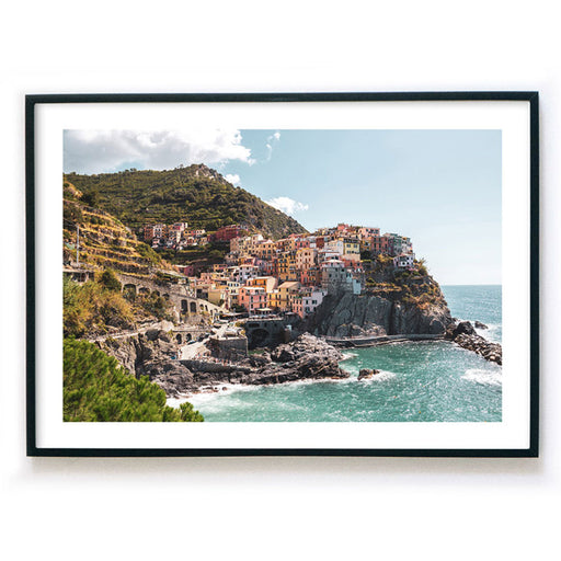 Dorf am Meer Italien Poster - Querformat
