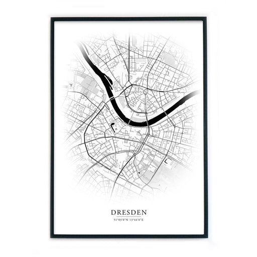 Dresden Stadtkarte Poster