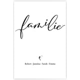 Familie mit Herz | Personalisiertes Bild