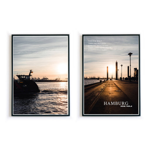 Hamburg Facts am Hafen - Poster Set
