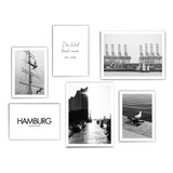 Leben am Wasser - Hamburg Poster Set