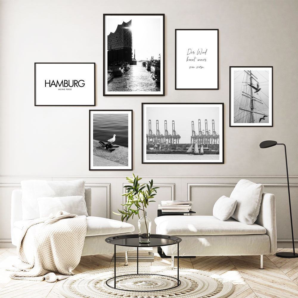 hamburg-schwarz-weiss-bilder-fertige-bilderwand-poster-set-hafen-elbe-wohnzimmer.jpg