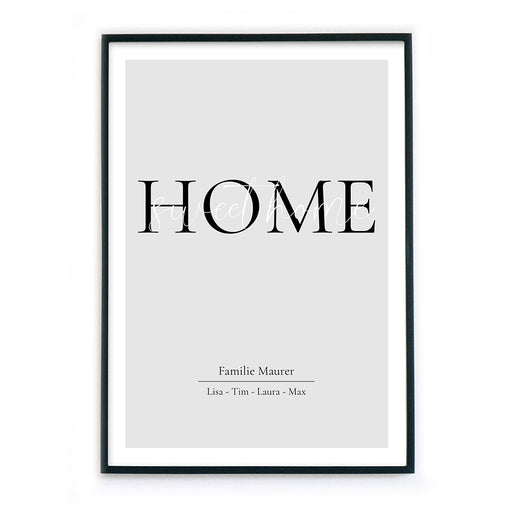 My Home Poster Personalisierbar