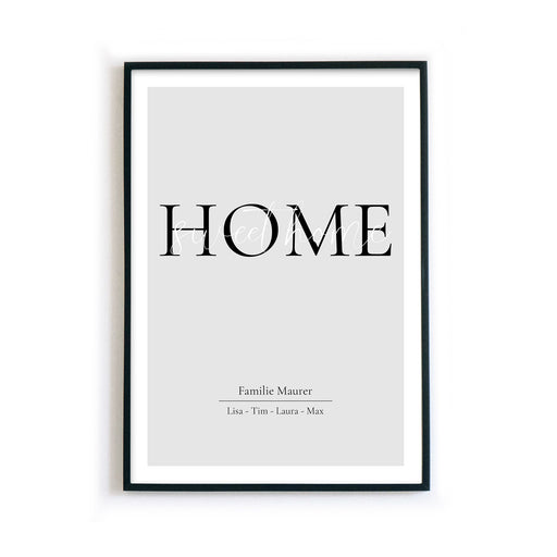 My Home Poster Personalisierbar