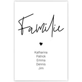 Familienposter Personalisiert