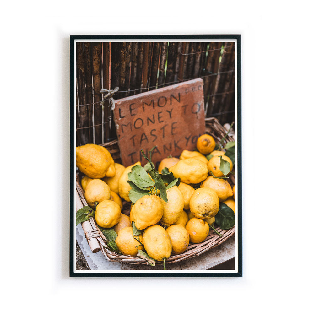 Lemon for Money - Wandbild Küche