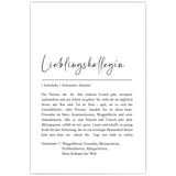 Lieblings-Kollegin Definition - Personalisiert