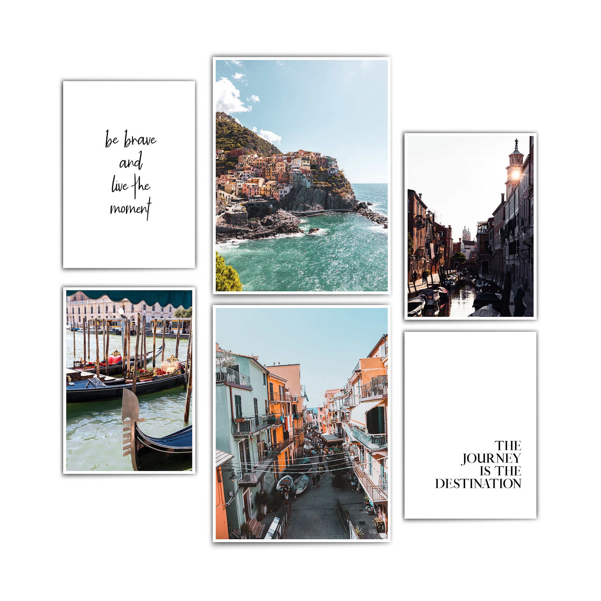 Live the moment - Italien Poster Set
