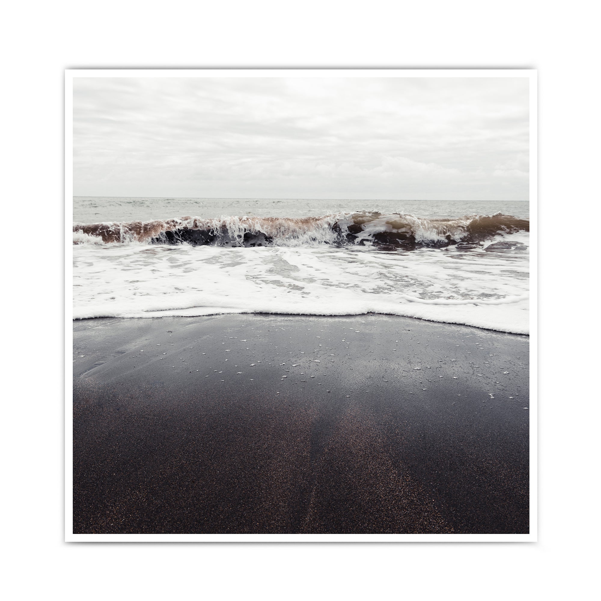 Schwarzer Strand #5 - Natur Poster