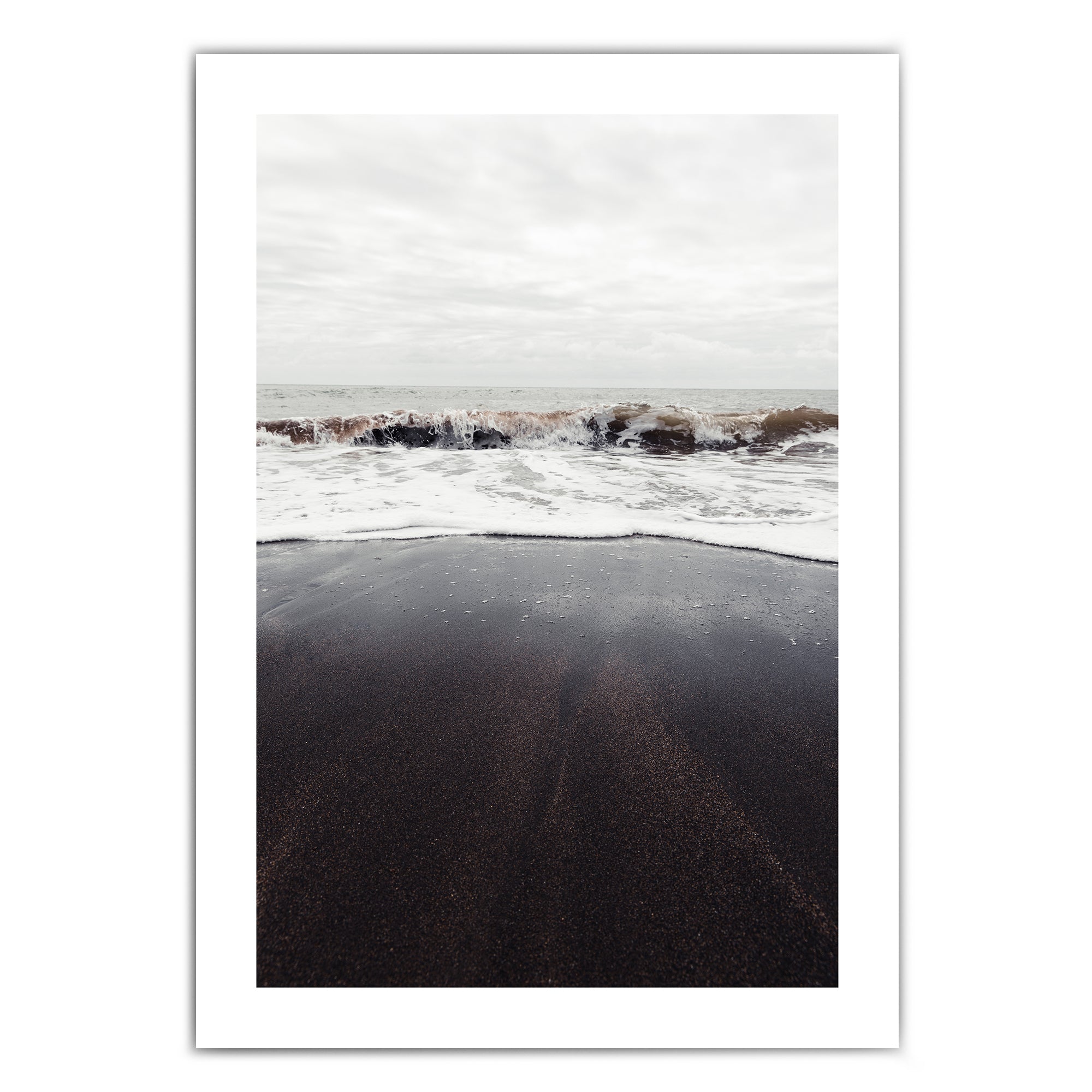 Schwarzer Strand #5 - Natur Poster