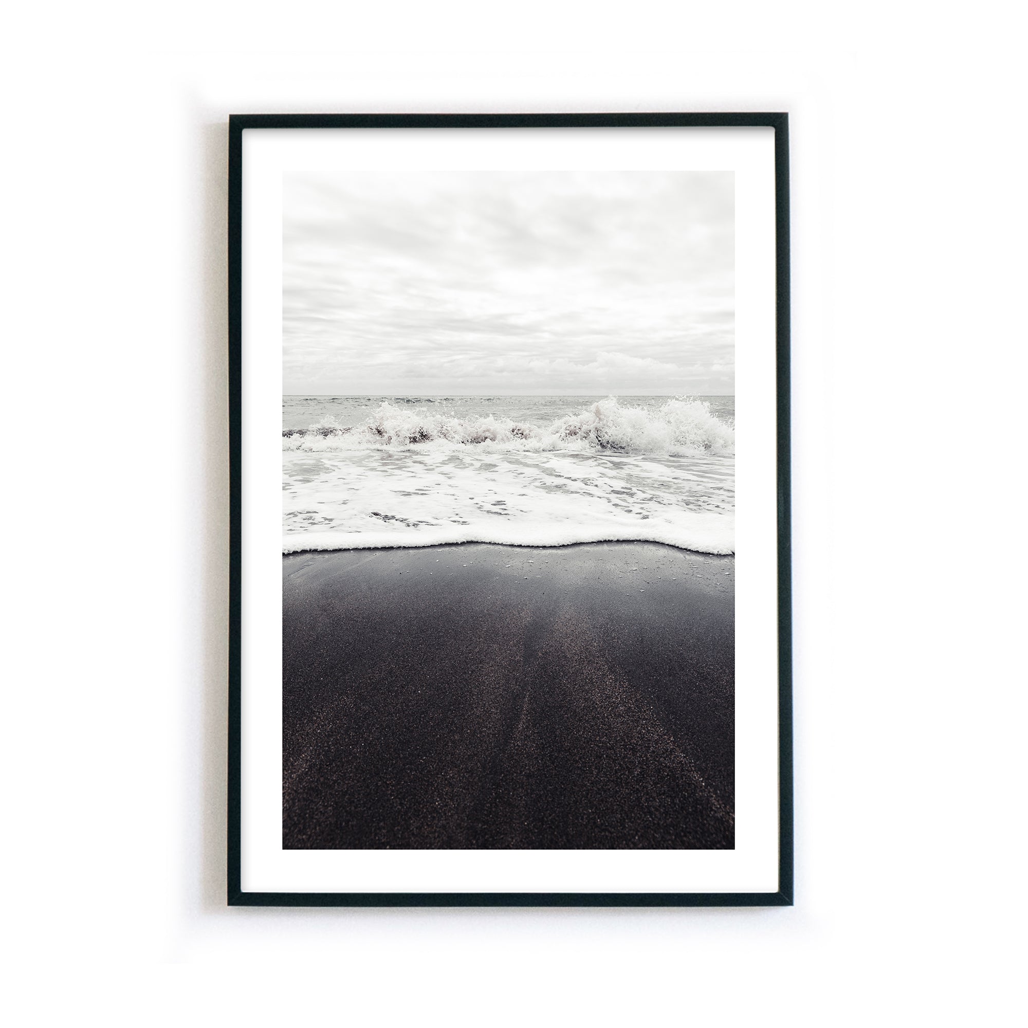 Schwarzer Strand #6 - Natur Poster