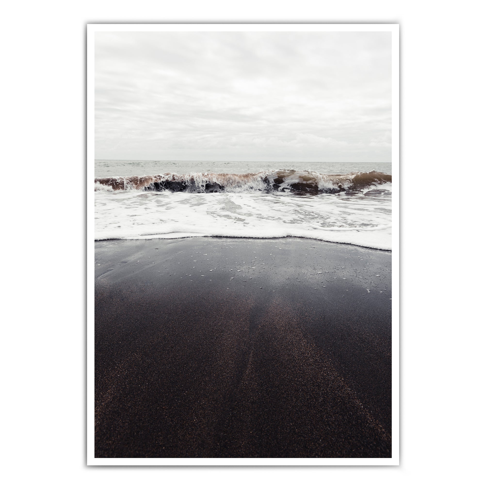 Schwarzer Strand #5 - Natur Poster