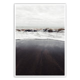 Schwarzer Strand #5 - Natur Poster