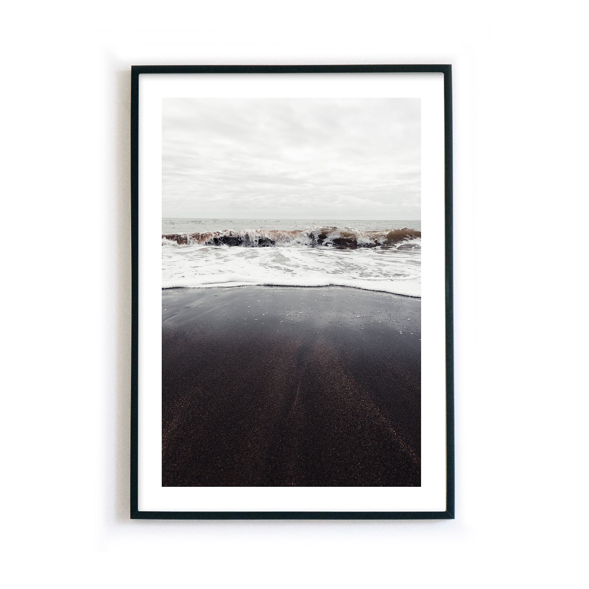 Schwarzer Strand #5 - Natur Poster