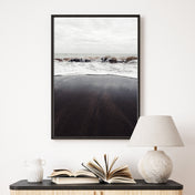 Schwarzer Strand #5 - Natur Poster