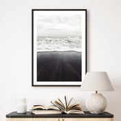 Schwarzer Strand #6 - Natur Poster