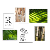 Palmen Urlaub Poster Set