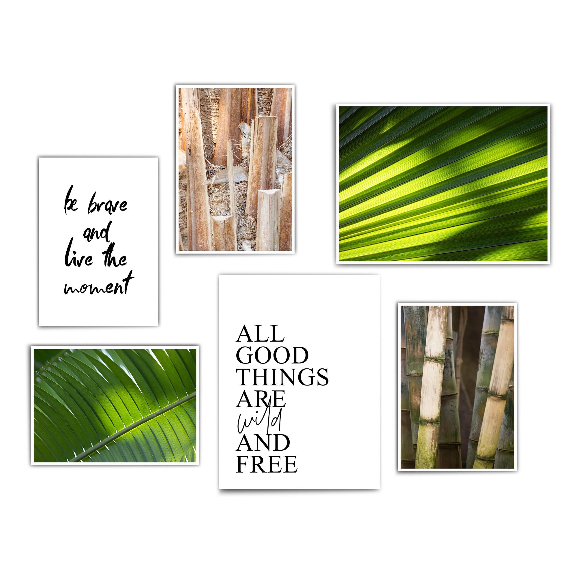 Palmen Urlaub Poster Set