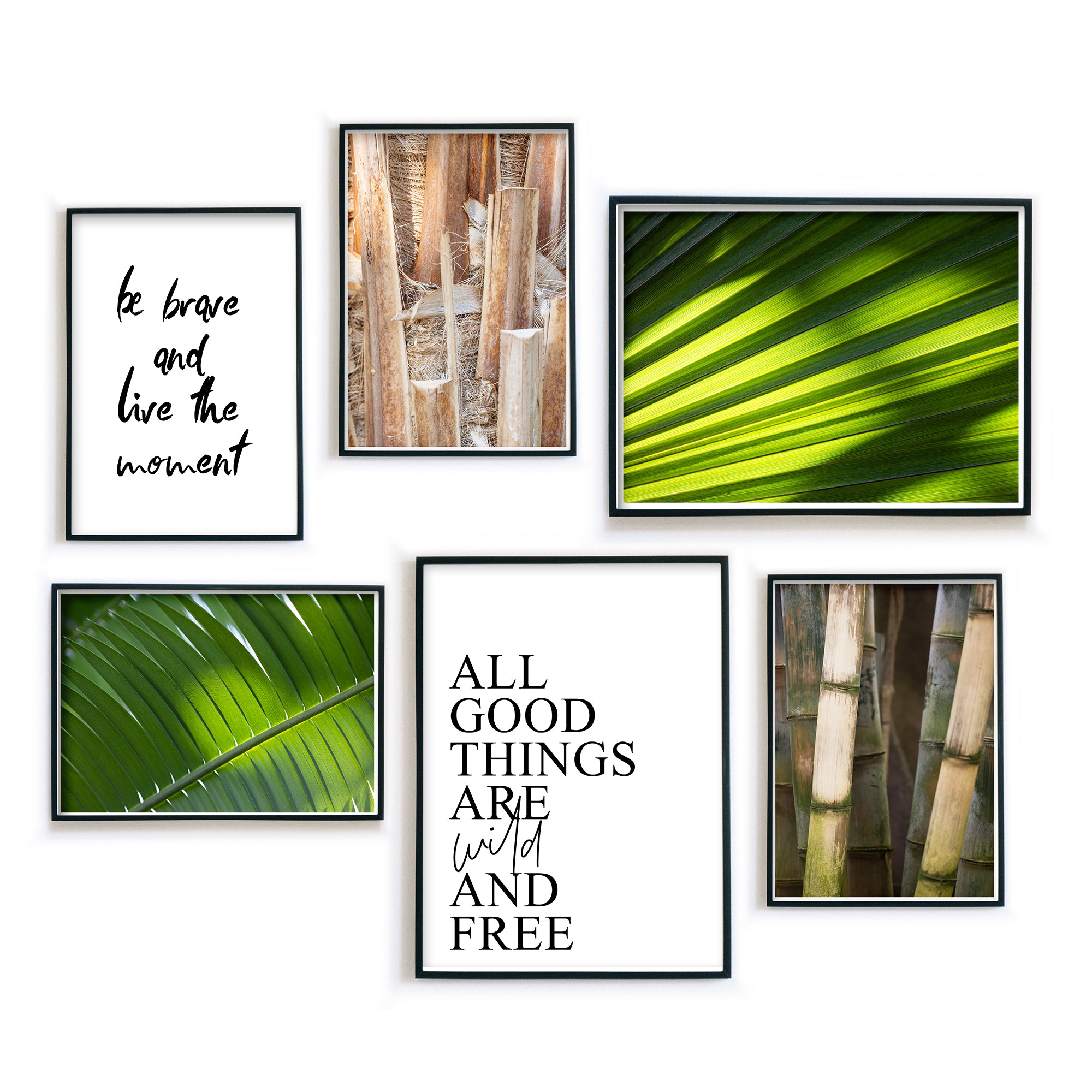 Palmen Urlaub Poster Set