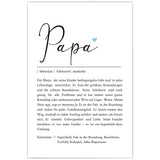 Papa Definition - Personalisiertes Geschenk