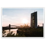 Sonne über Frankfurter Skyline