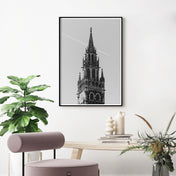 sw Rathaus in München Bild