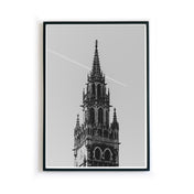 sw Rathaus in München Bild