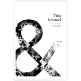 & Paar Poster Personalisiert