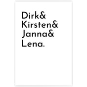 Personalisiertes Namen Poster mit individuellen Vornamen.