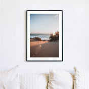 Barfuß zum Strand Poster