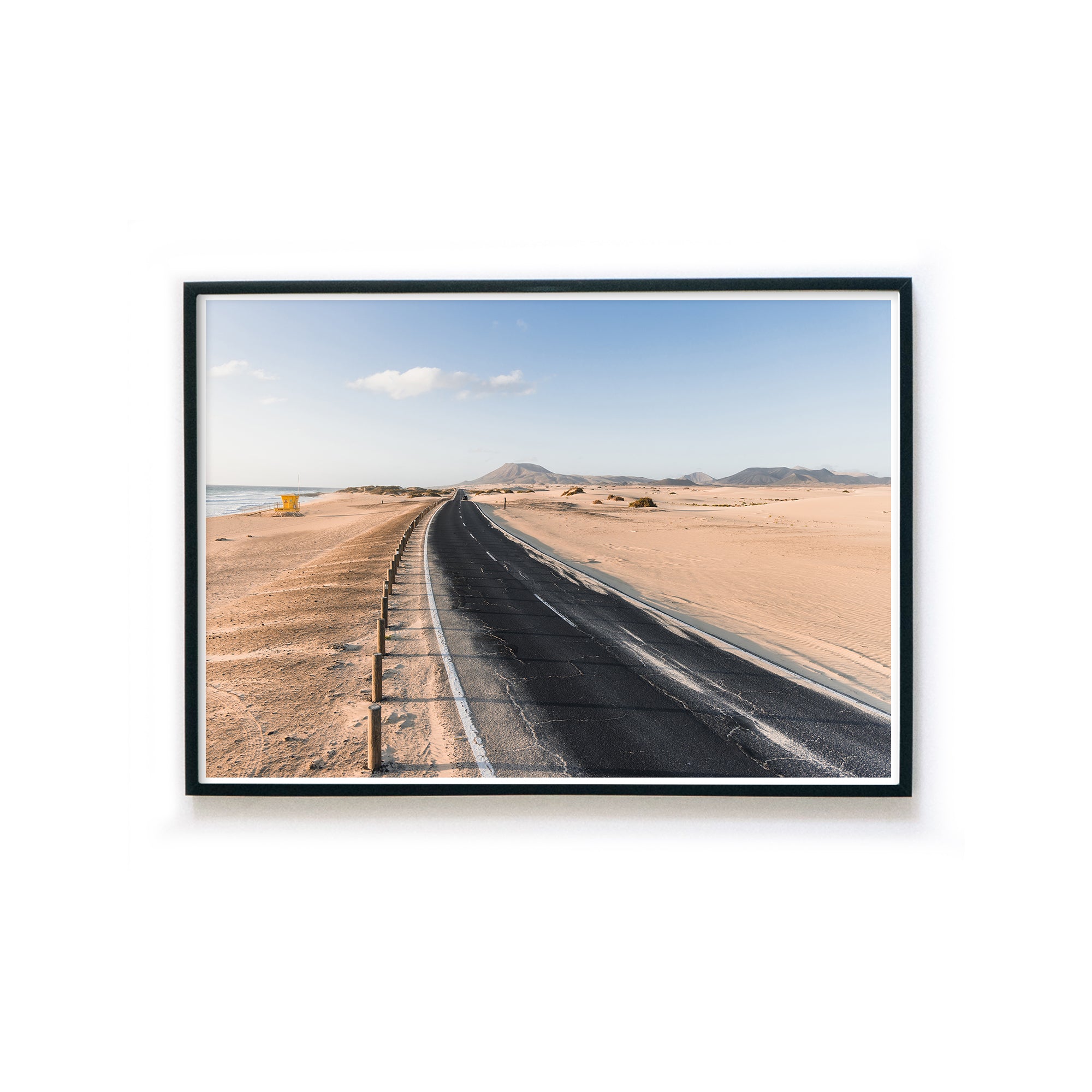 Straße am Strand - Natur Poster