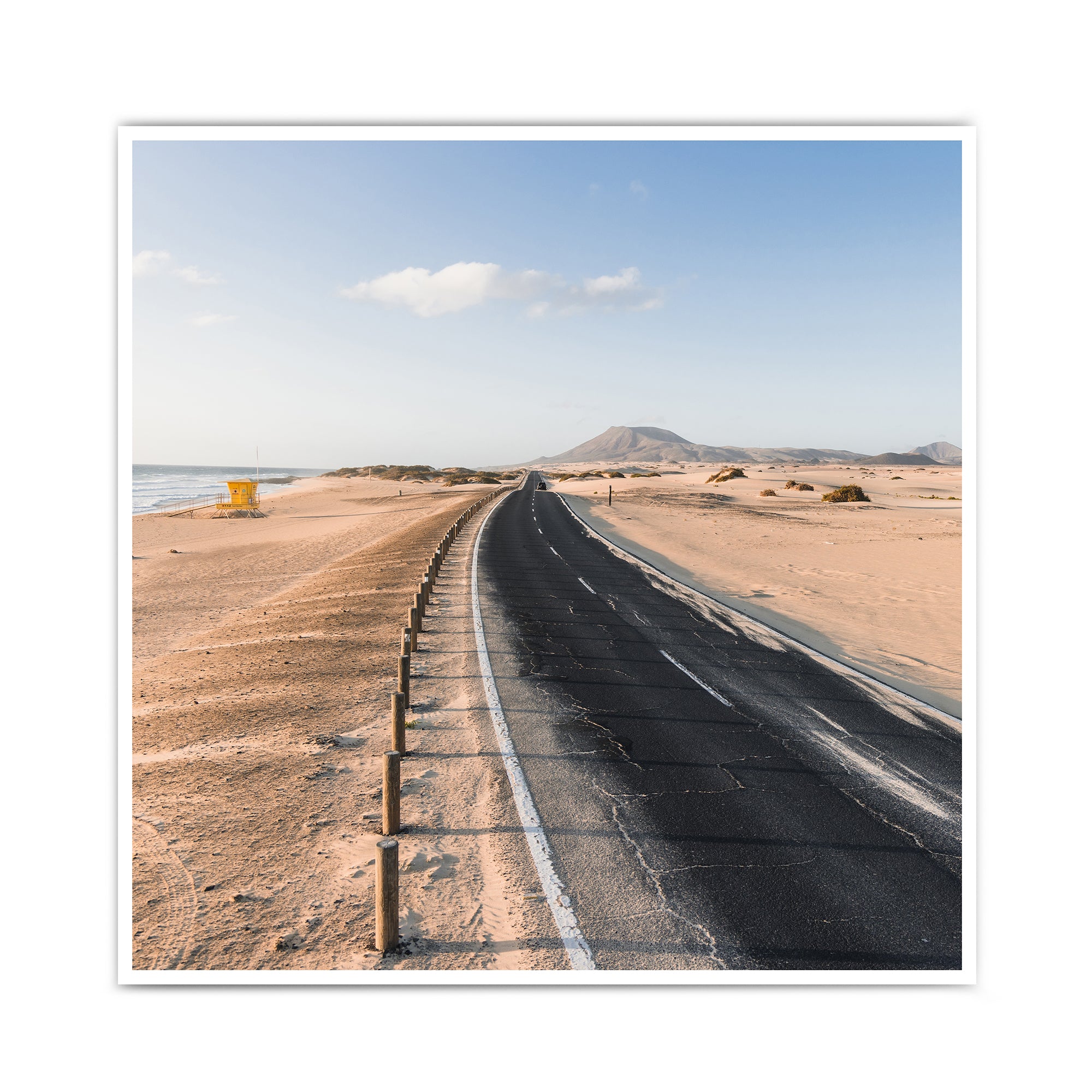 Straße am Strand - Natur Poster