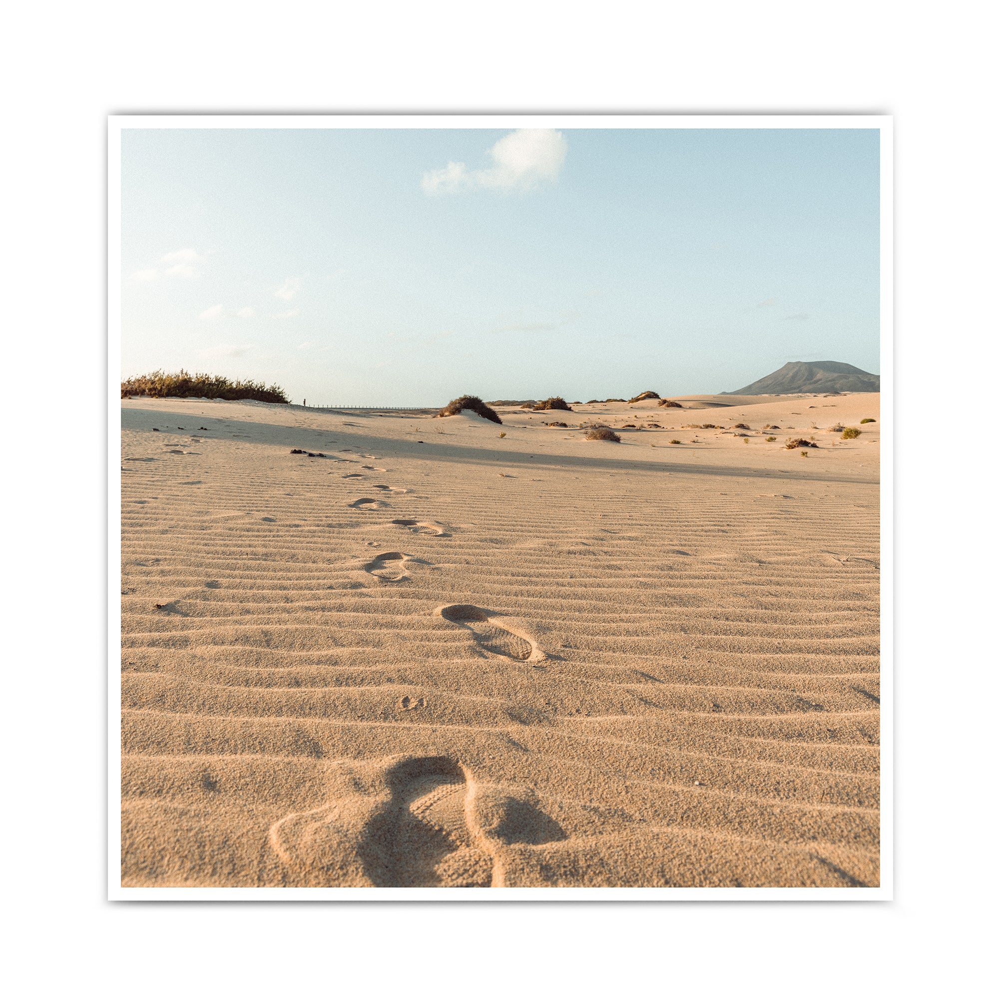 Fußspuren im Sand Bild