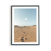 Fußspuren im Sand Bild