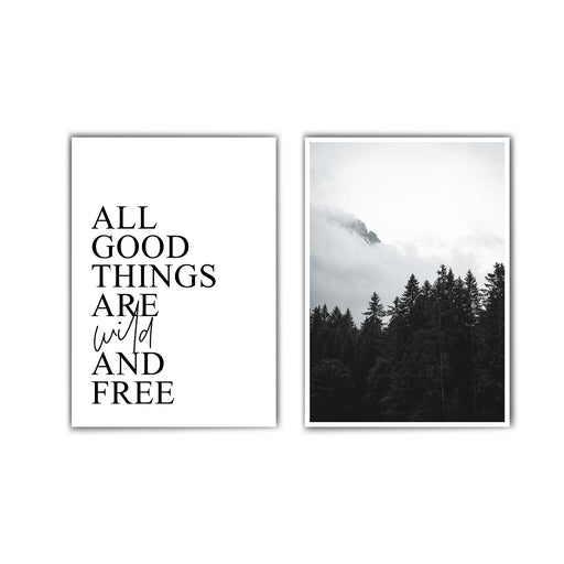 Wild & Free in the Nature Poster Set