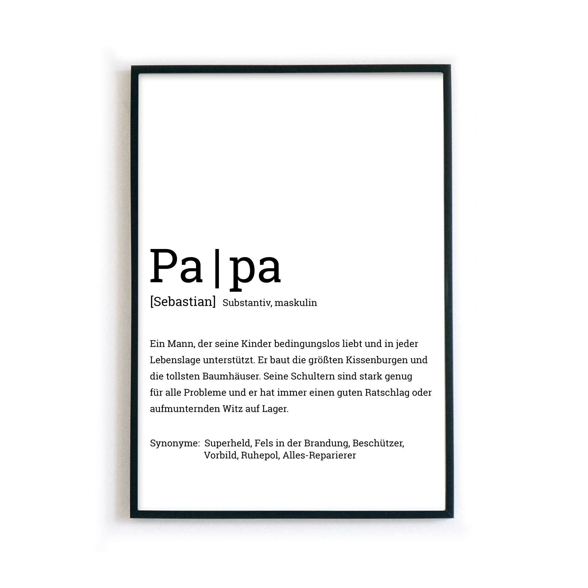 Papa Definition Poster