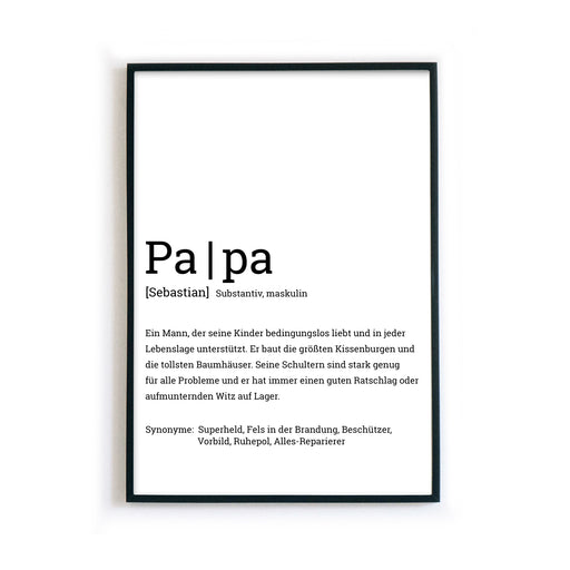 Papa Definition Poster