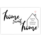Home Sweet Home Haus | Personalisiertes Bild