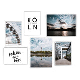 Blauer Himmel über Köln - Poster Set