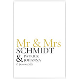 Mr&Mrs clean - Personalisiertes Poster