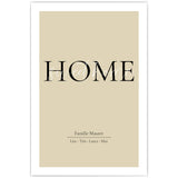 My Home Poster Personalisierbar
