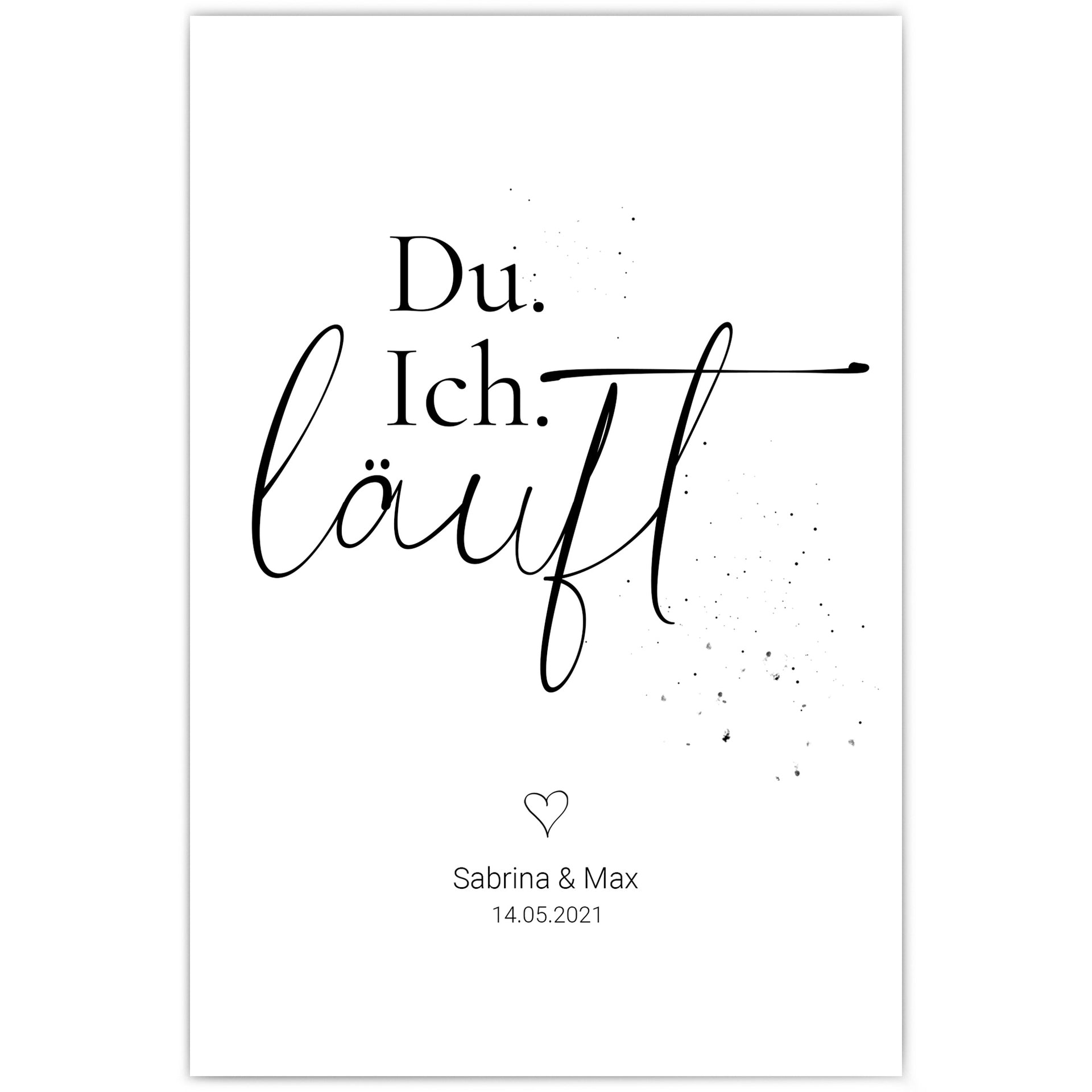 Personalisiertes Poster Für Paare Geschenk Zur Hochzeit 4one Pictures 8267