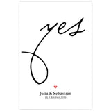 We said Yes! Bild zur Hochzeit